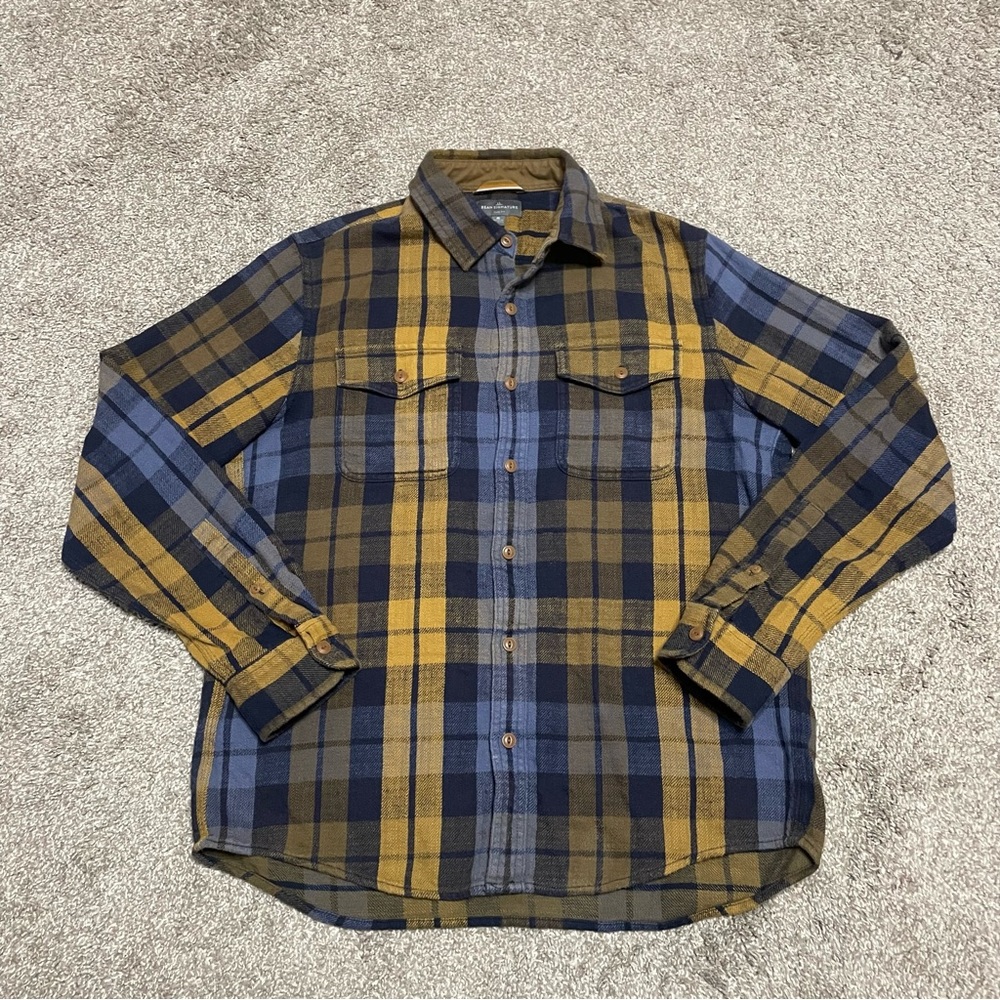 Men’s LL Bean Signature Heritage Flannel Shirt Size M